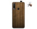 Funda Gel Tpu para Huawei Honor 9X diseño Madera Dibujos