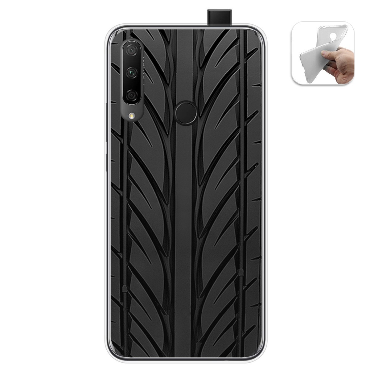 Funda Gel Tpu para Huawei Honor 9X diseño Neumatico Dibujos