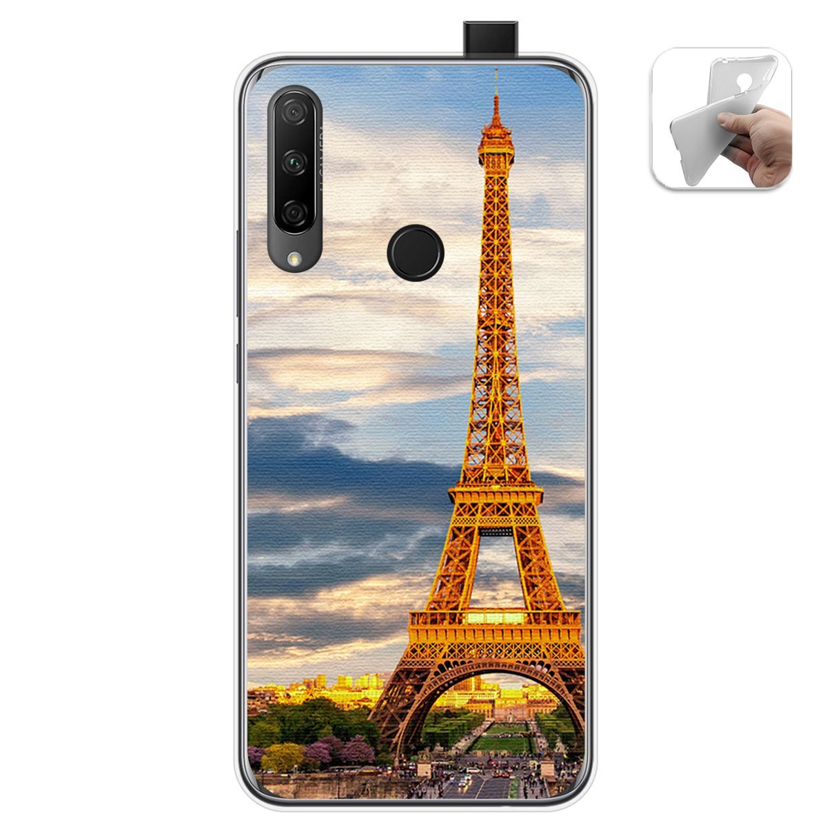 Funda Gel Tpu para Huawei Honor 9X diseño Paris Dibujos