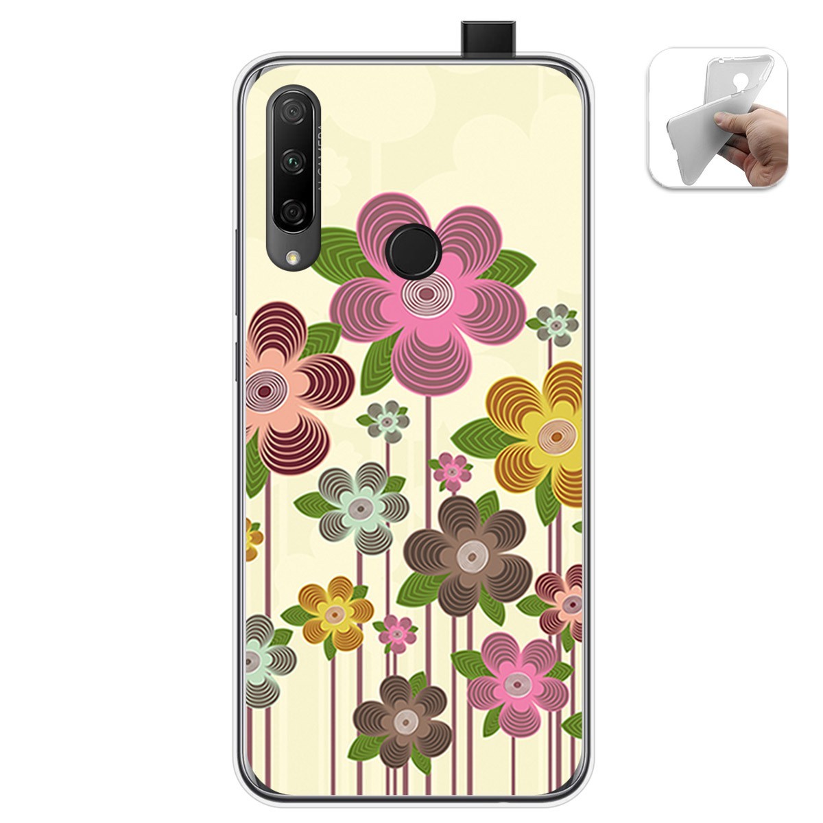 Funda Gel Tpu para Huawei Honor 9X diseño Primavera En Flor Dibujos