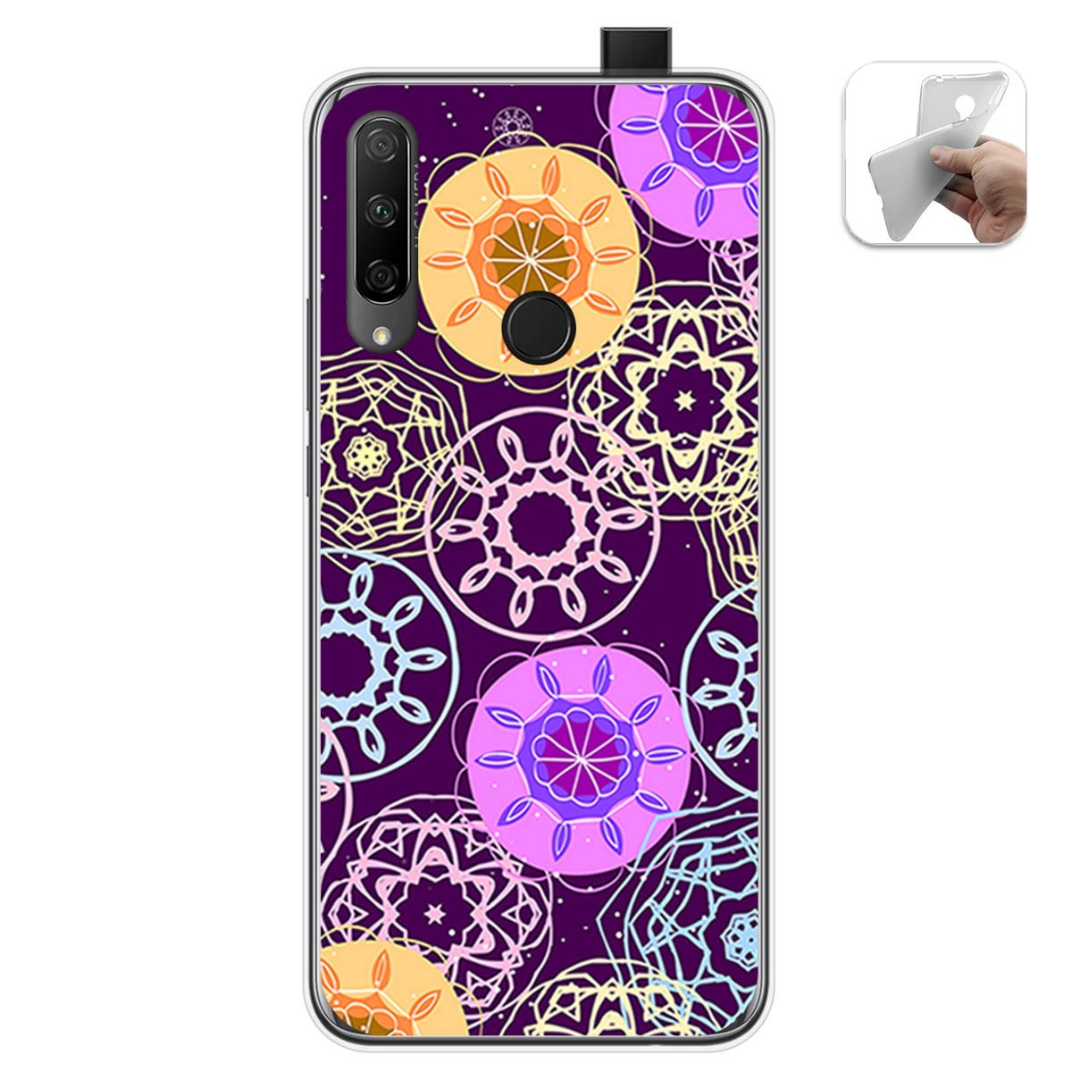 Funda Gel Tpu para Huawei Honor 9X diseño Radial Dibujos