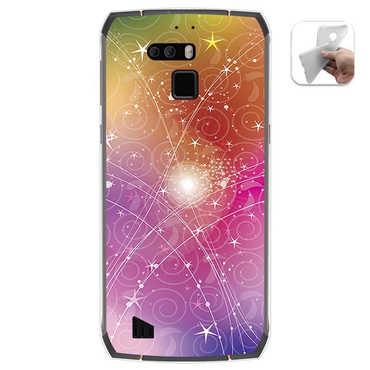 Funda Gel Tpu para Cubot King Kong 3 diseño Abstracto Dibujos