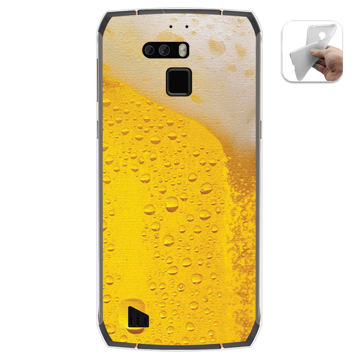 Funda Gel Tpu para Cubot King Kong 3 diseño Cerveza Dibujos