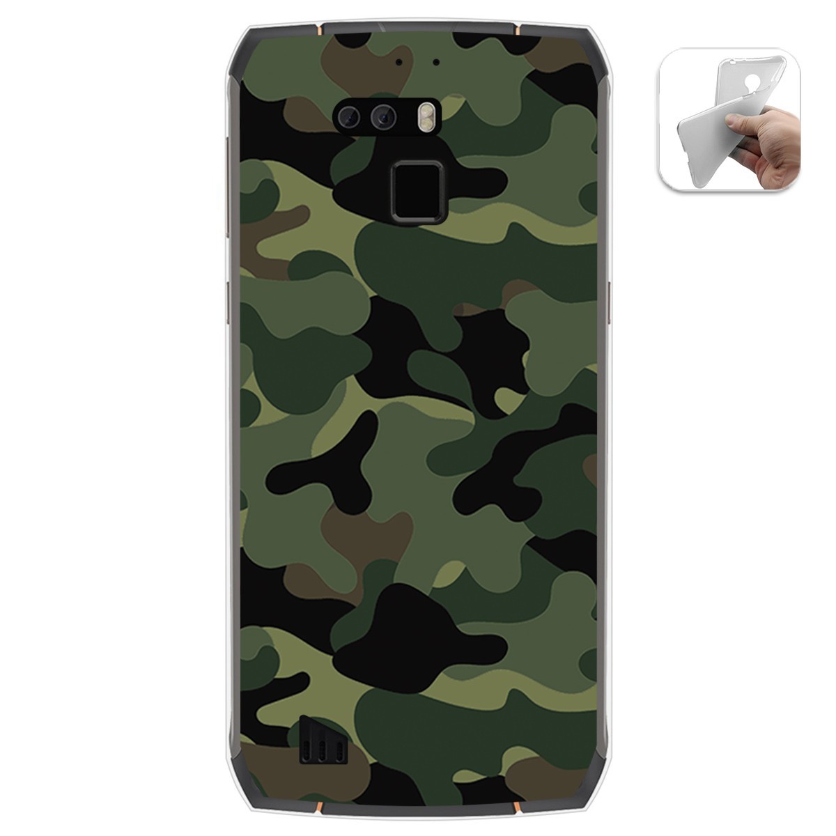 Funda Gel Tpu para Cubot King Kong 3 diseño Camuflaje Dibujos