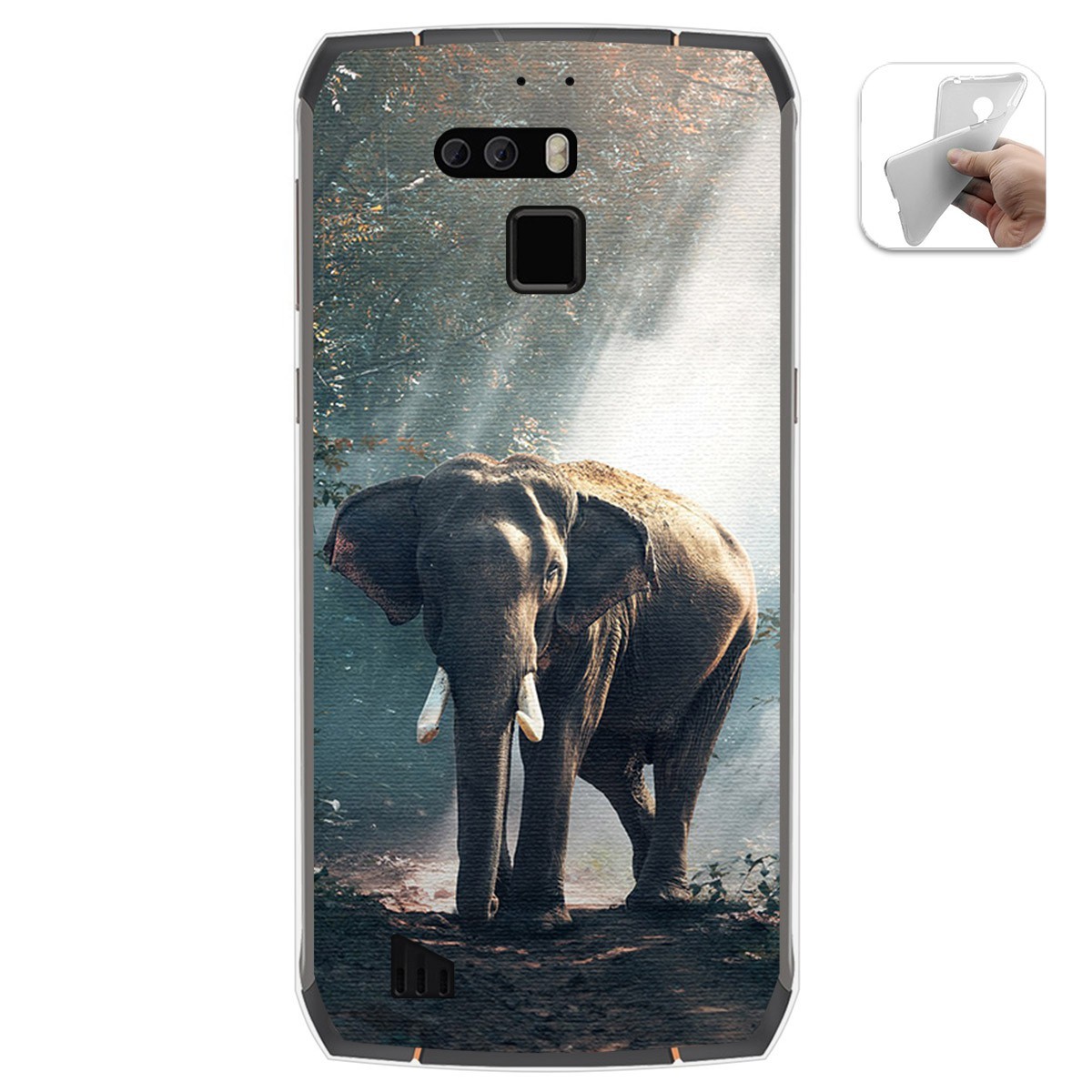 Funda Gel Tpu para Cubot King Kong 3 diseño Elefante Dibujos
