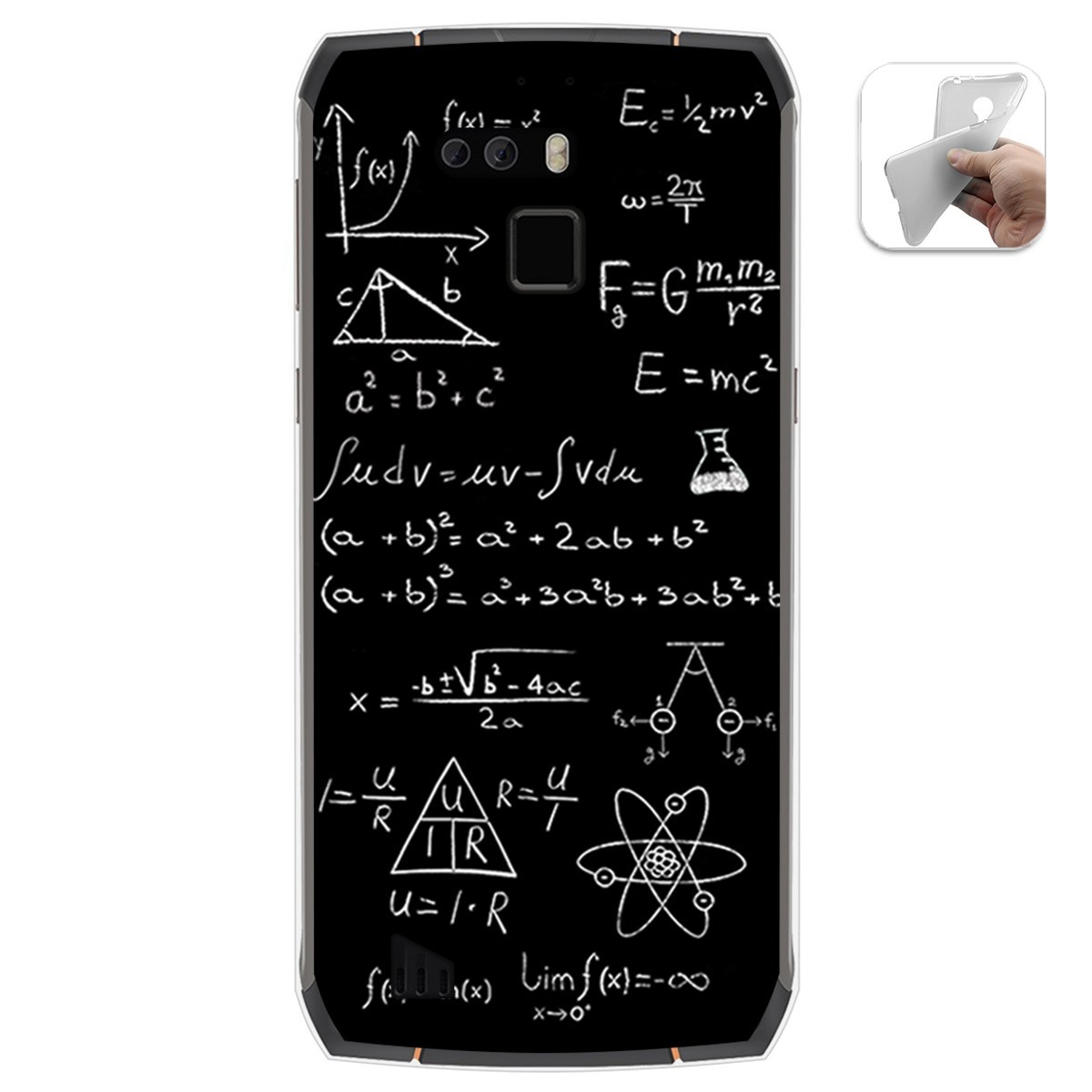Funda Gel Tpu para Cubot King Kong 3 diseño Formulas Dibujos