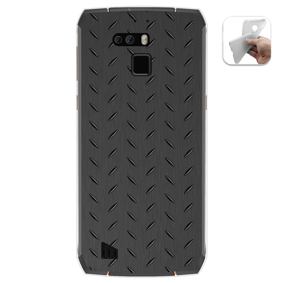 Funda Gel Tpu para Cubot King Kong 3 diseño Metal Dibujos