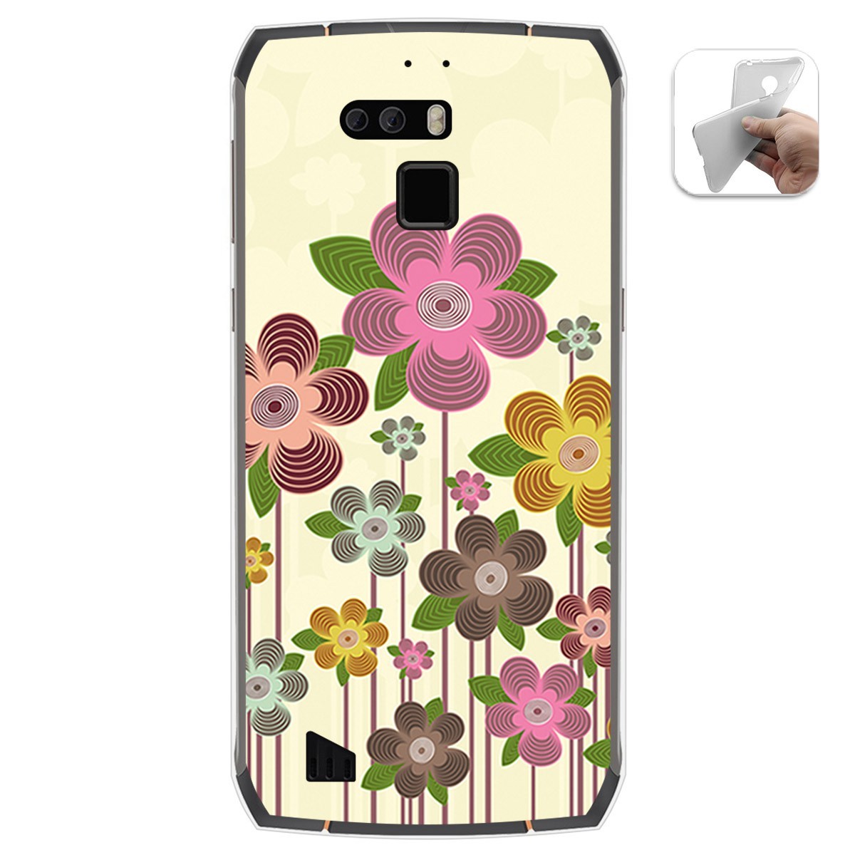 Funda Gel Tpu para Cubot King Kong 3 diseño Primavera En Flor Dibujos