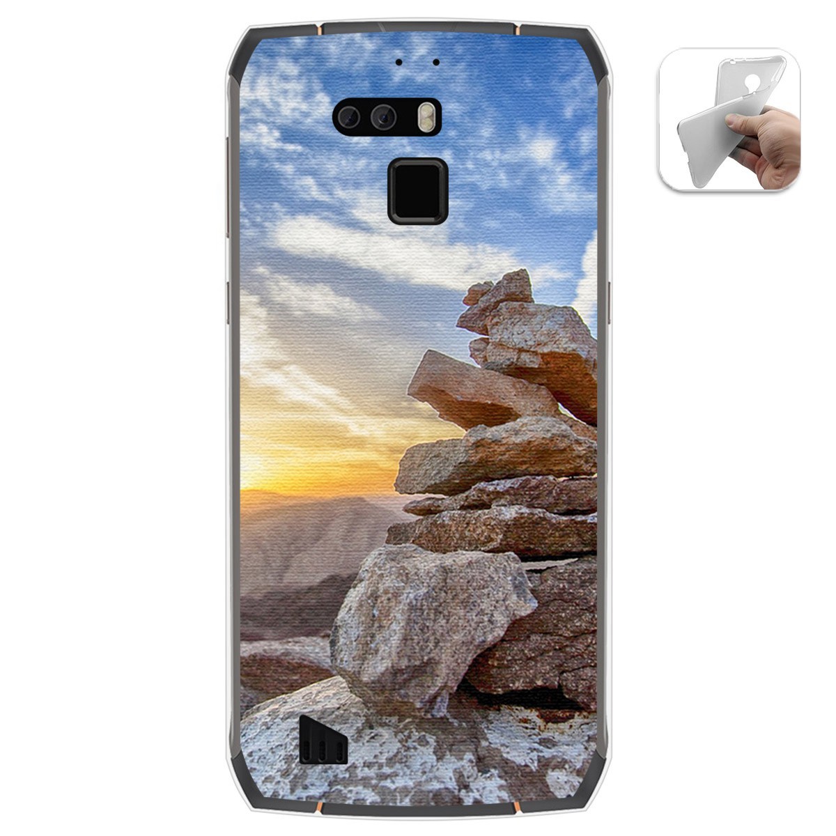 Funda Gel Tpu para Cubot King Kong 3 diseño Sunset Dibujos
