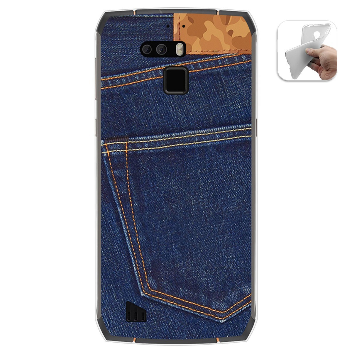 Funda Gel Tpu para Cubot King Kong 3 diseño Vaquero Dibujos