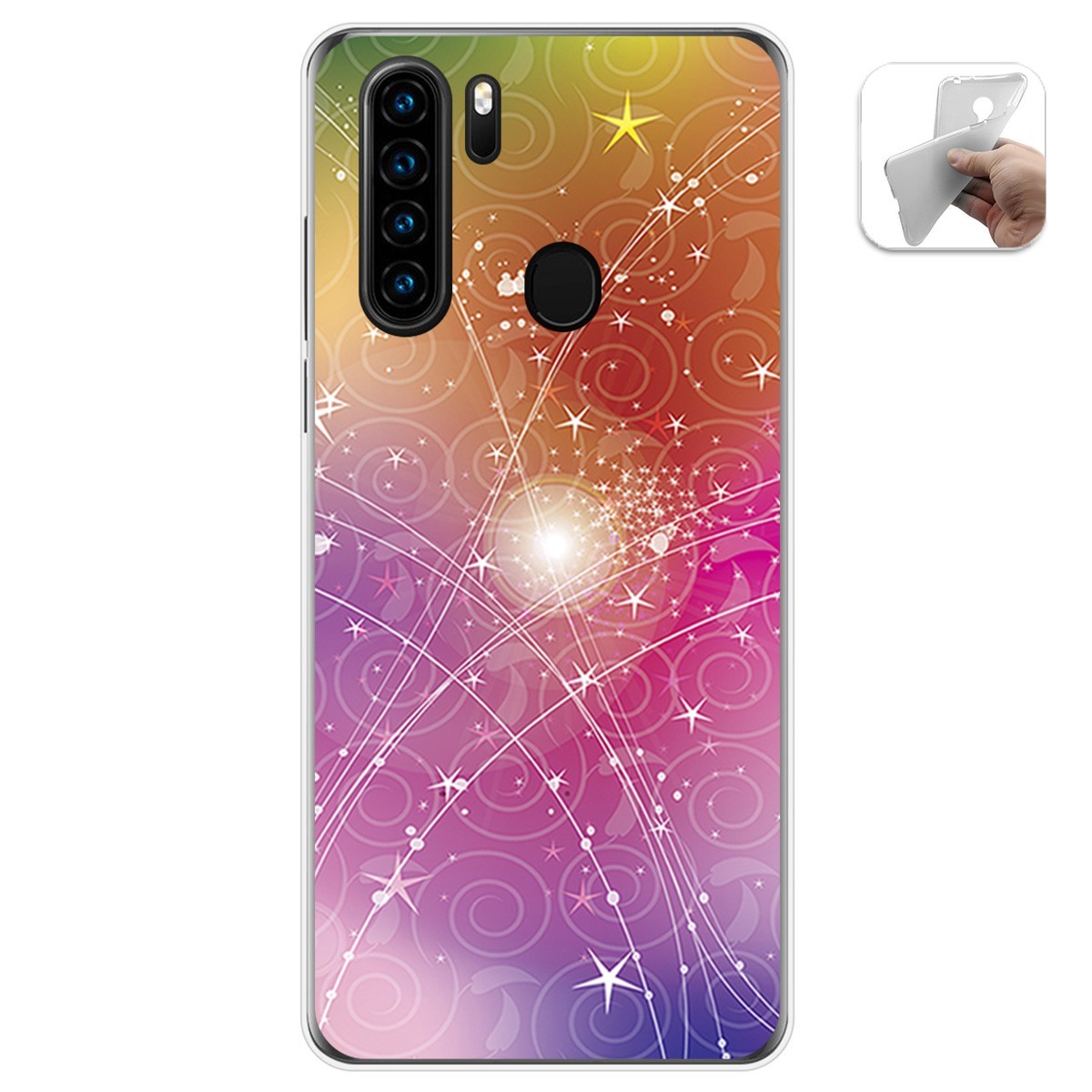 Funda Gel Tpu para Blackview A80 Pro diseño Abstracto Dibujos