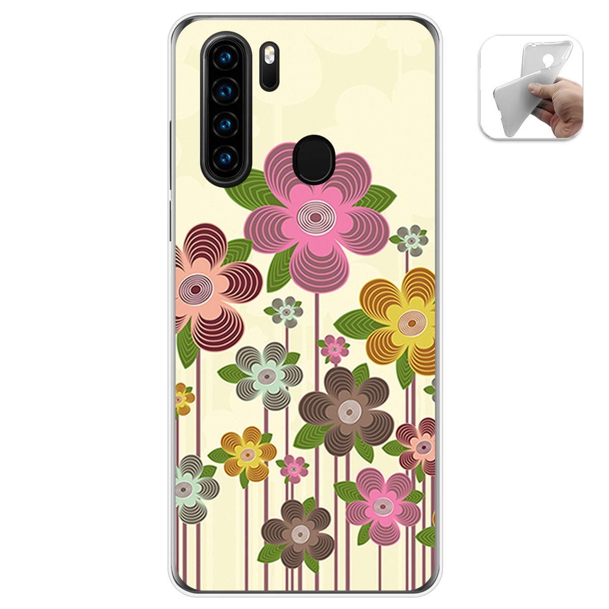 Funda Gel Tpu para Blackview A80 Pro diseño Primavera En Flor Dibujos