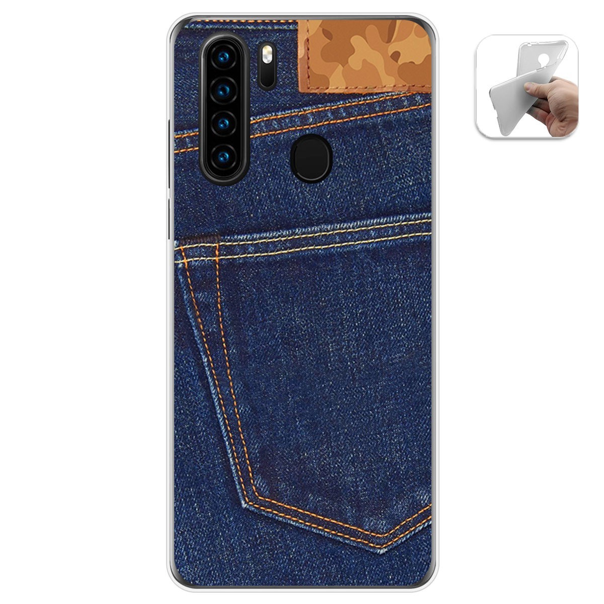 Funda Gel Tpu para Blackview A80 Pro diseño Vaquero Dibujos