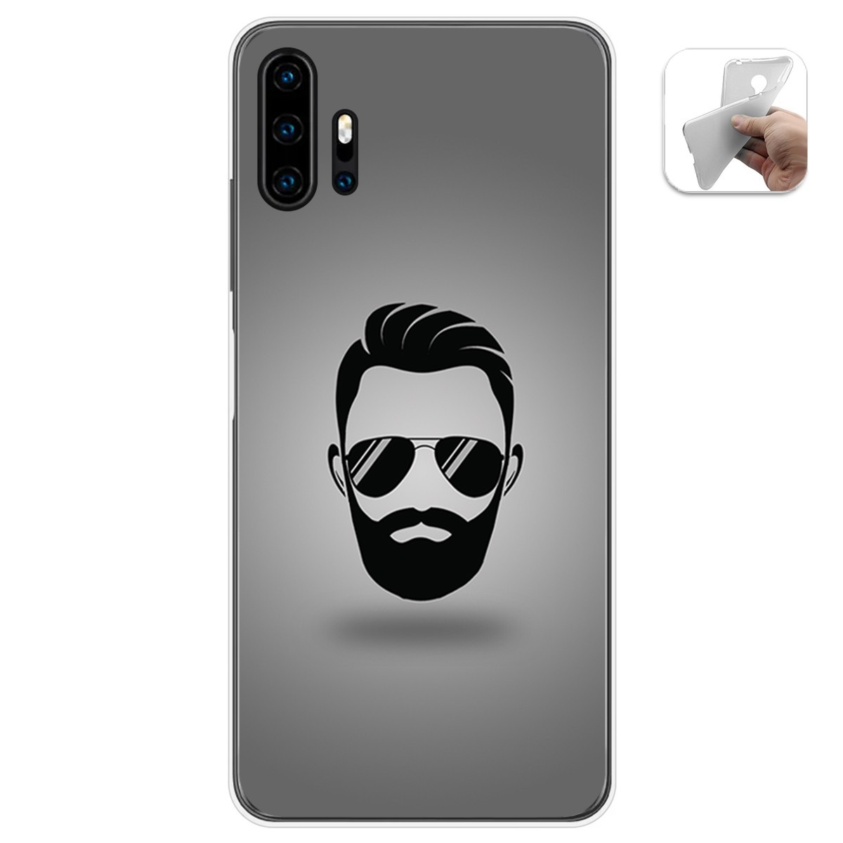 Funda Gel Tpu para Umidigi F2 diseño Barba Dibujos