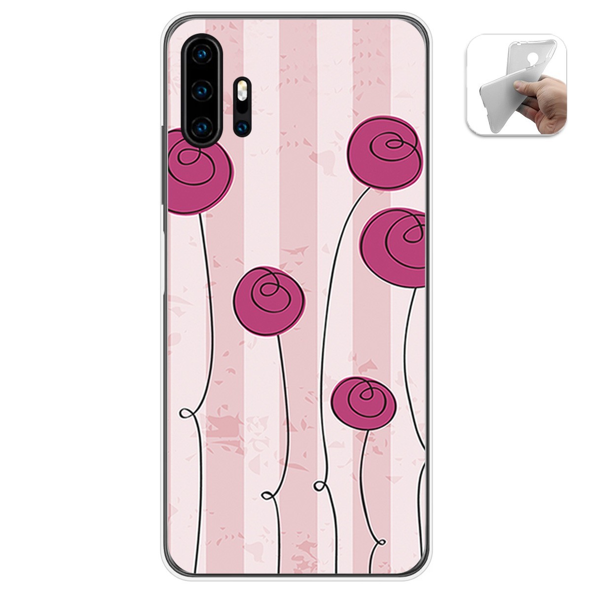 Funda Gel Tpu para Umidigi F2 diseño Flores Vintage Dibujos