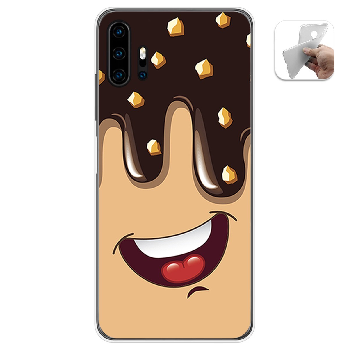 Funda Gel Tpu para Umidigi F2 diseño Helado Chocolate Dibujos