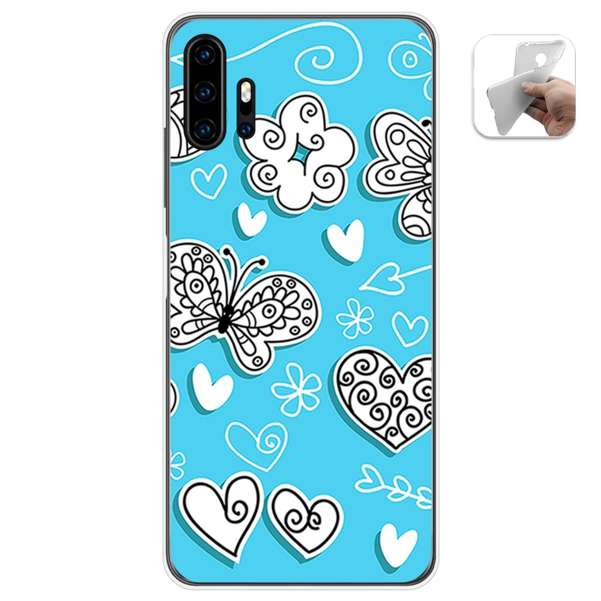 Funda Gel Tpu para Umidigi F2 diseño Mariposas Dibujos