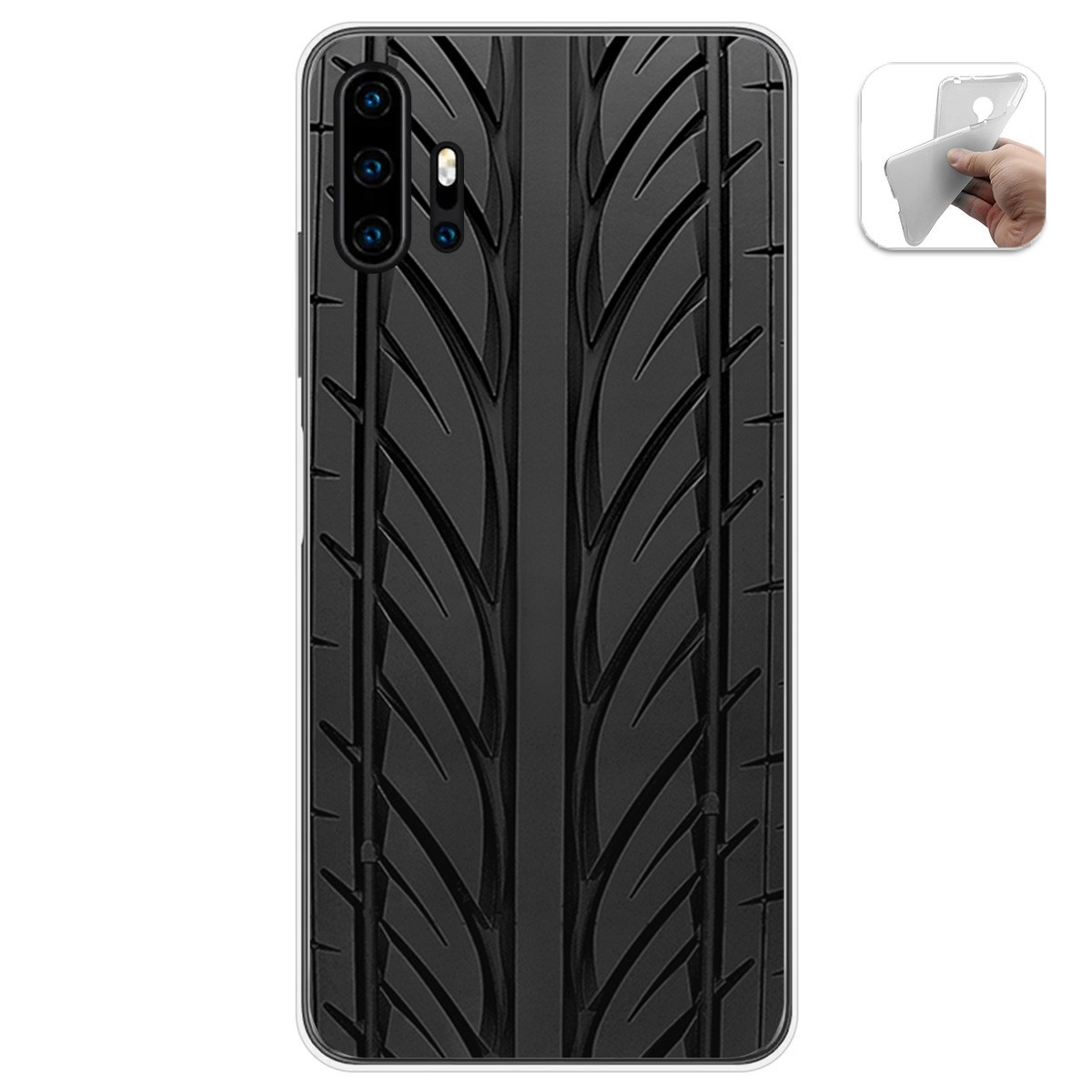 Funda Gel Tpu para Umidigi F2 diseño Neumatico Dibujos