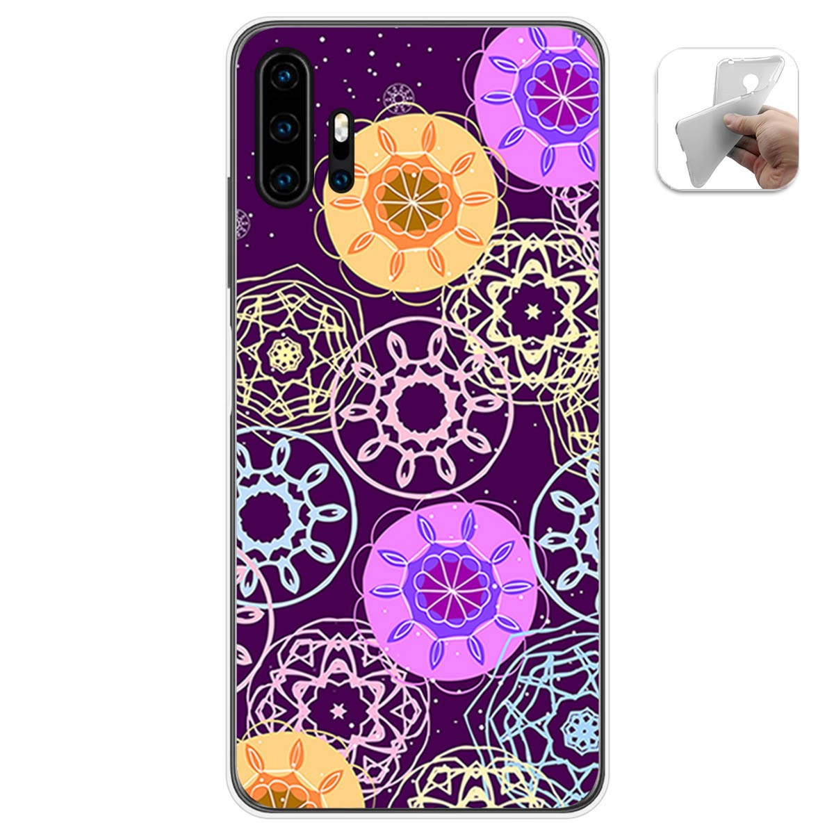 Funda Gel Tpu para Umidigi F2 diseño Radial Dibujos