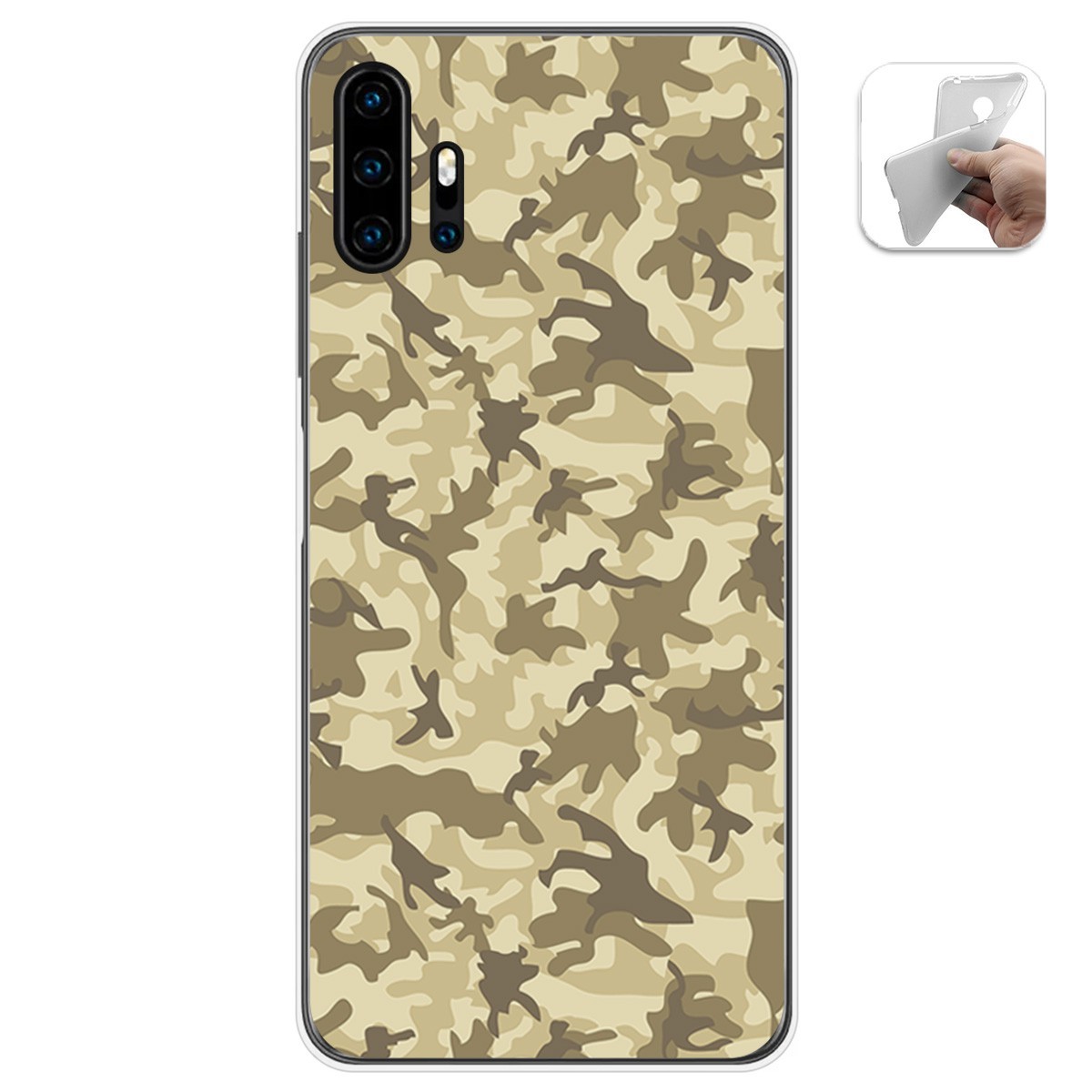 Funda Gel Tpu para Umidigi F2 diseño Sand Camuflaje Dibujos