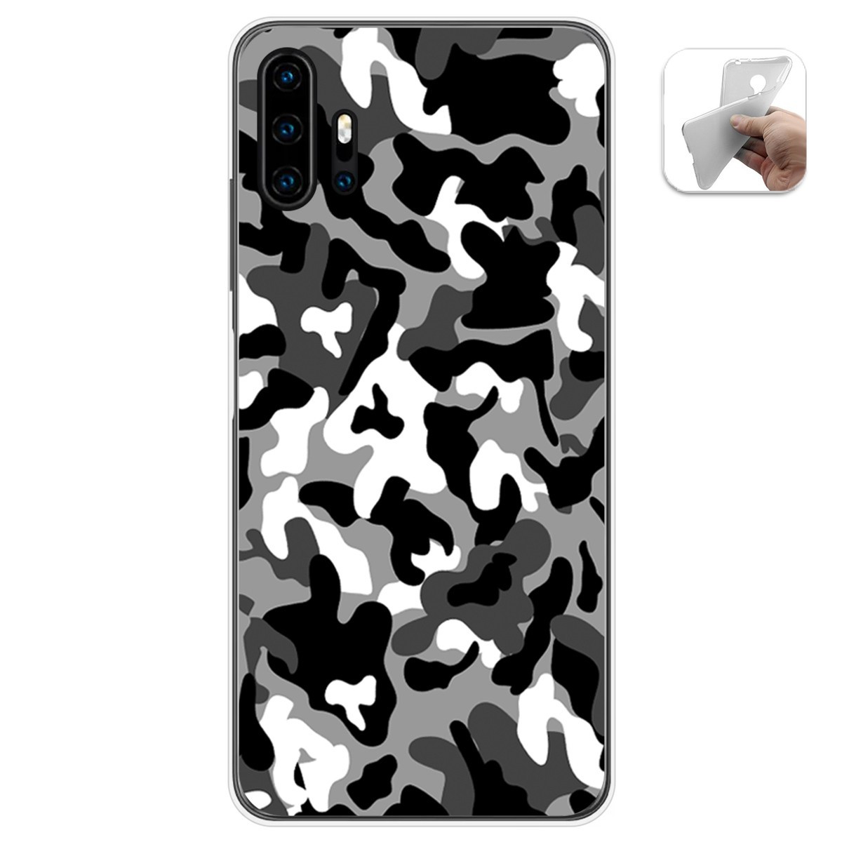 Funda Gel Tpu para Umidigi F2 diseño Snow Camuflaje Dibujos