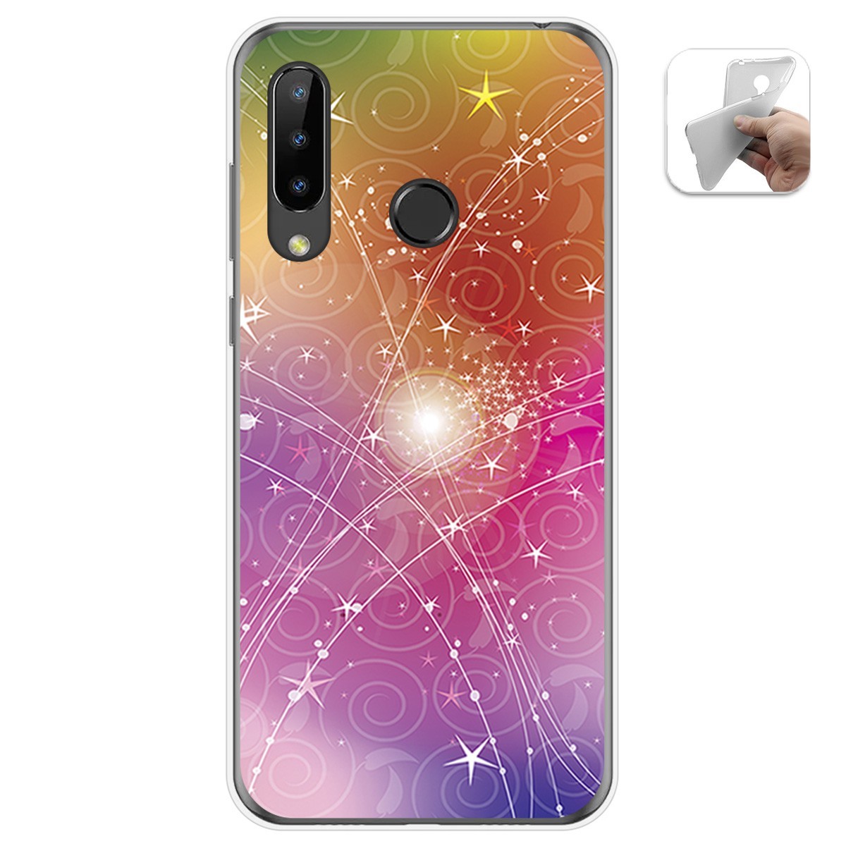 Funda Gel Tpu para Doogee N20 diseño Abstracto Dibujos