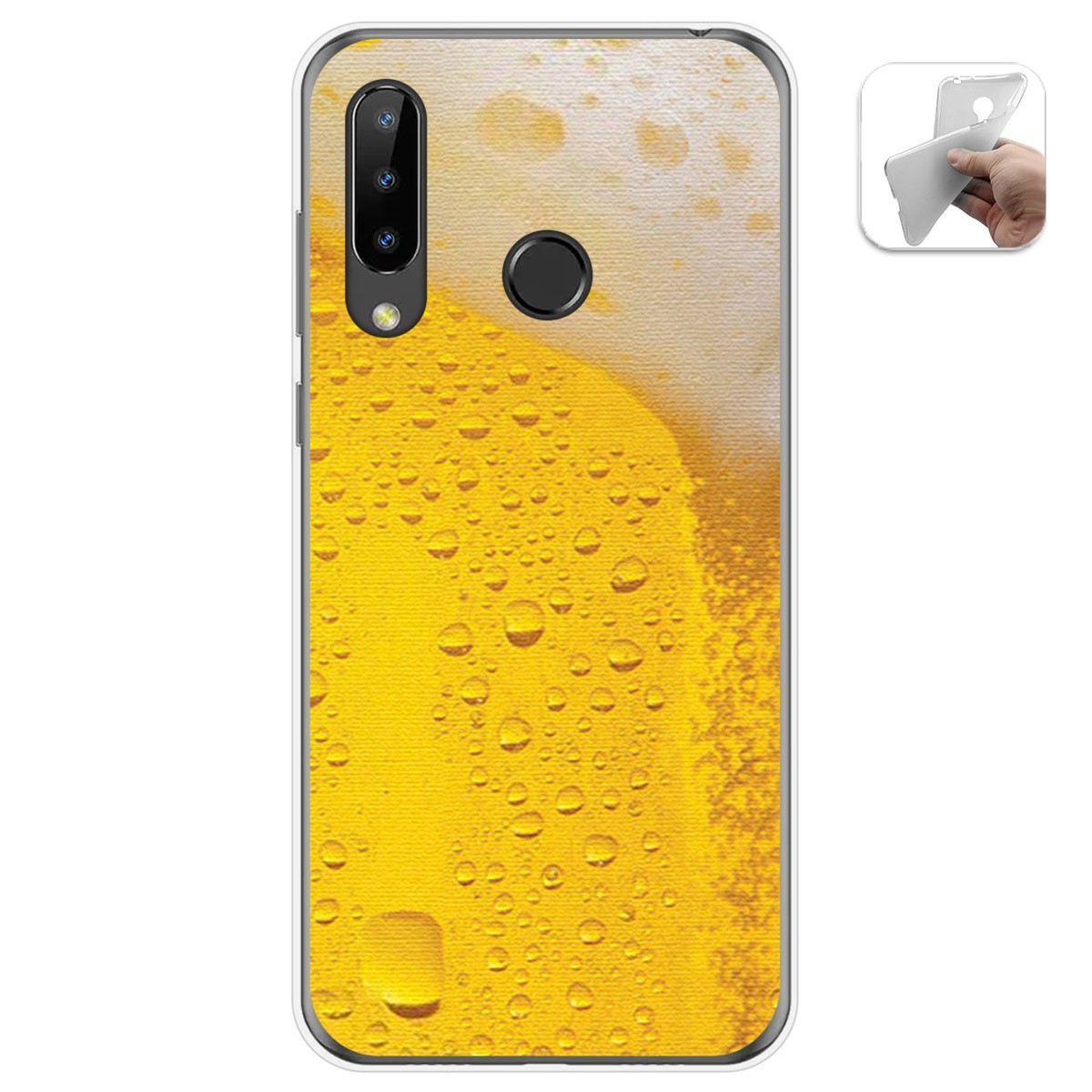 Funda Gel Tpu para Doogee N20 diseño Cerveza Dibujos