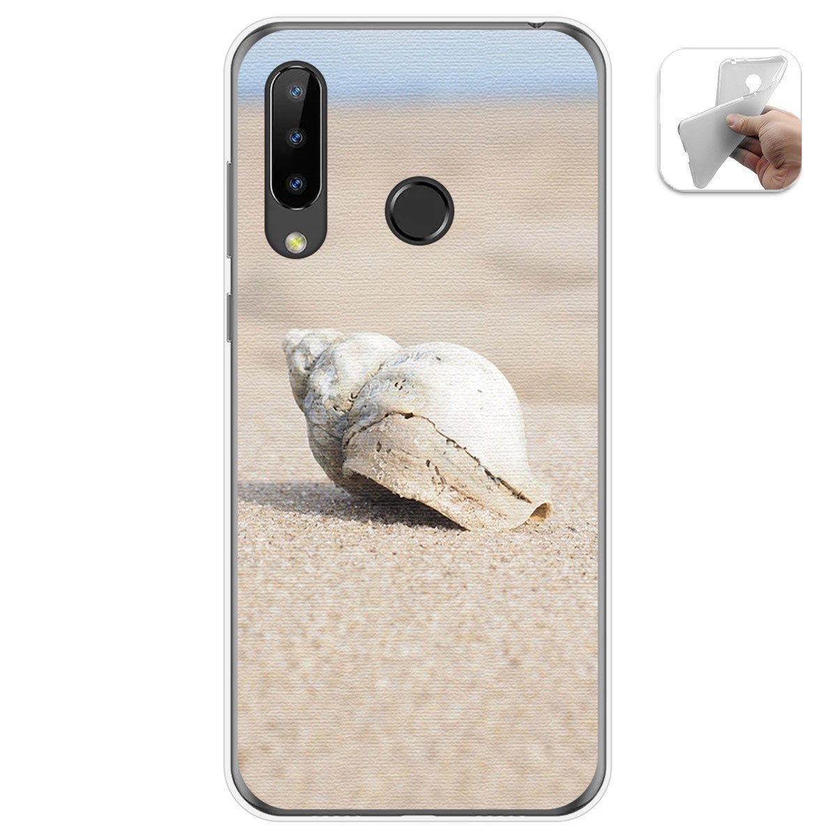 Funda Gel Tpu para Doogee N20 diseño Concha Dibujos