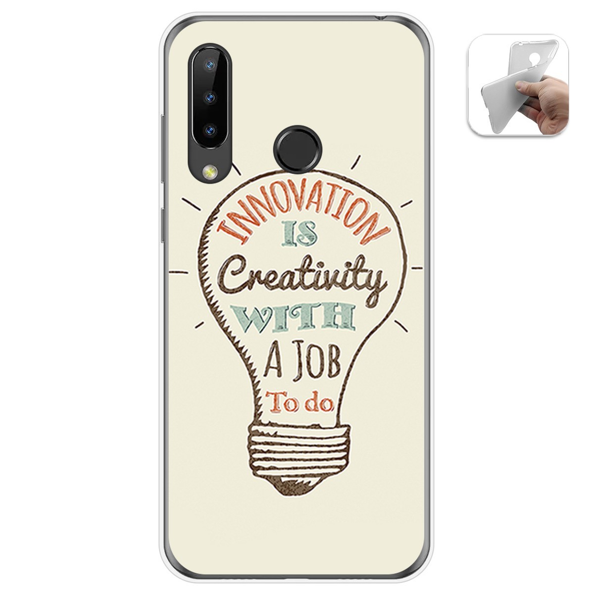 Funda Gel Tpu para Doogee N20 diseño Creativity Dibujos