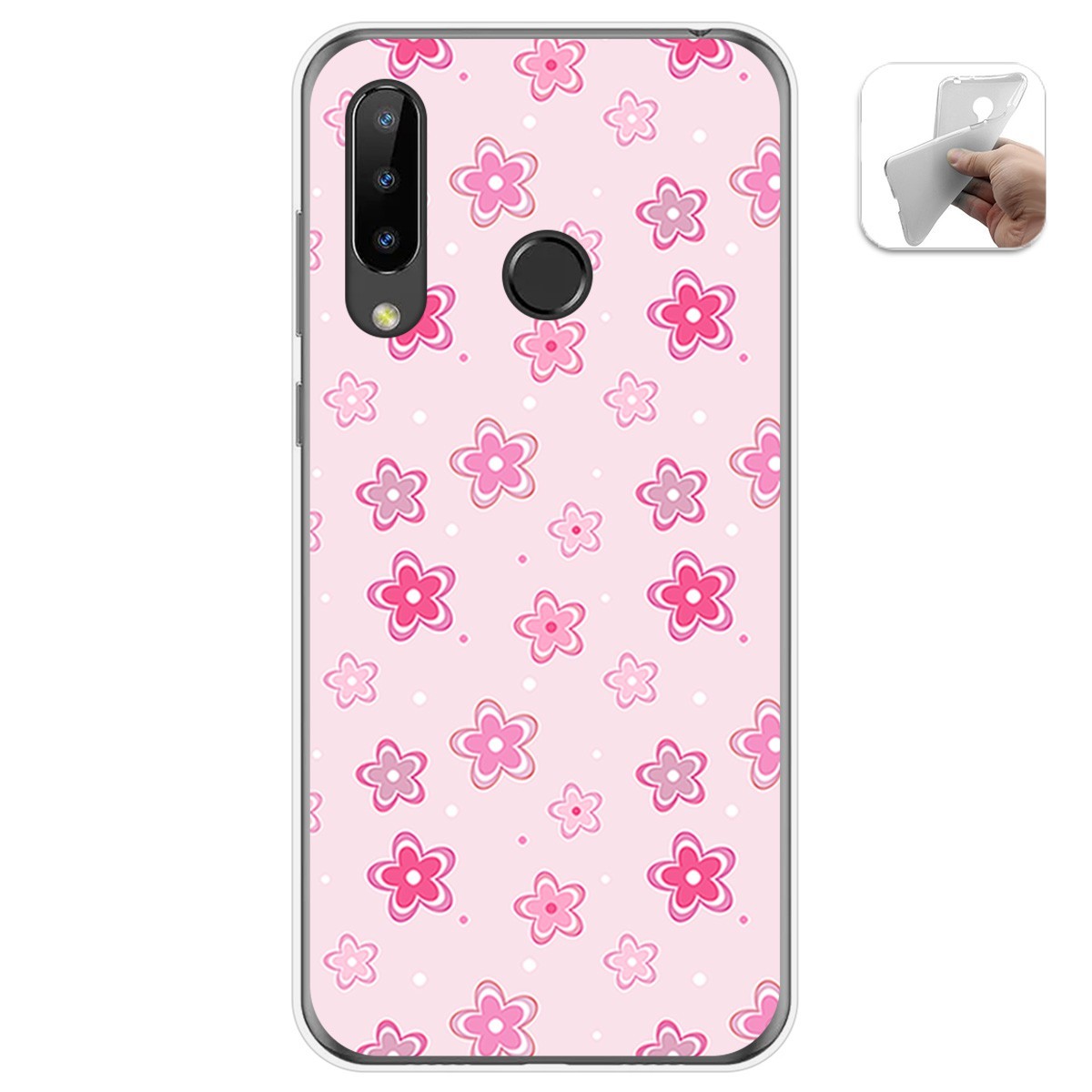 Funda Gel Tpu para Doogee N20 diseño Flores Dibujos