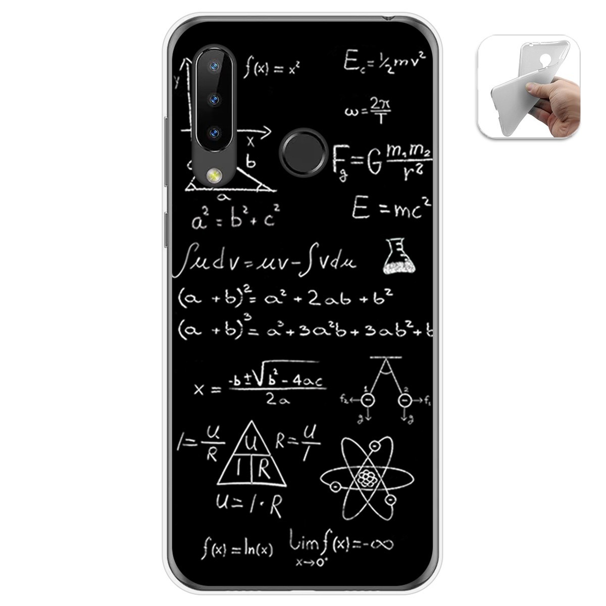 Funda Gel Tpu para Doogee N20 diseño Formulas Dibujos