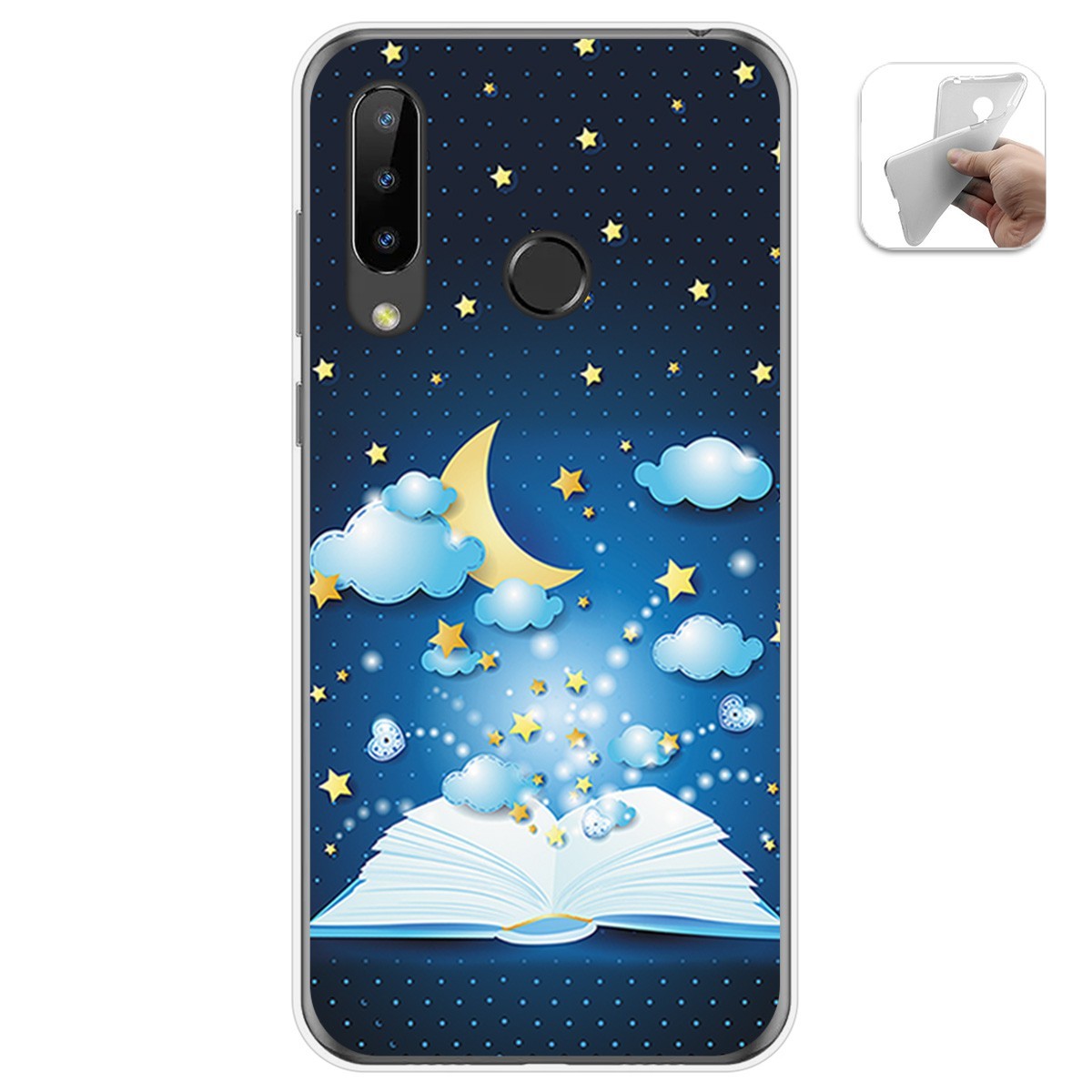 Funda Gel Tpu para Doogee N20 diseño Libro Cuentos Dibujos