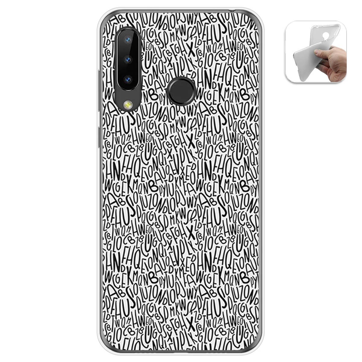 Funda Gel Tpu para Doogee N20 diseño Letras Dibujos