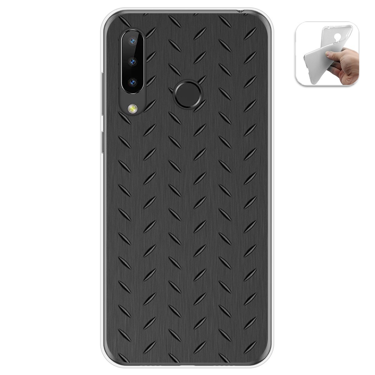Funda Gel Tpu para Doogee N20 diseño Metal Dibujos