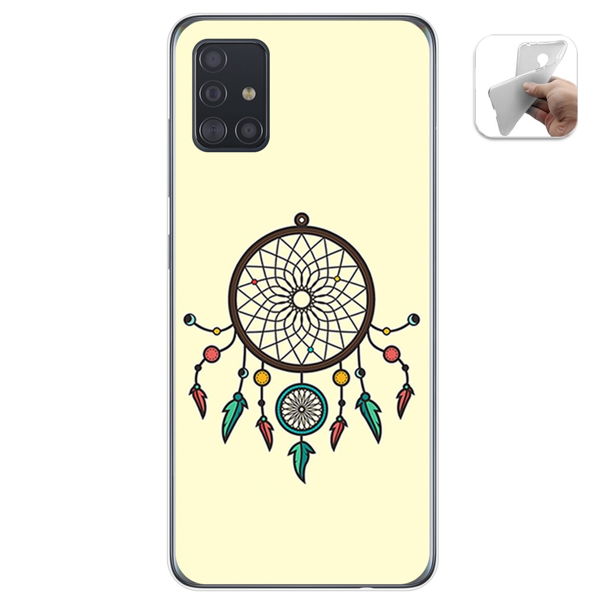 Funda Gel Tpu para Samsung Galaxy A51 diseño Atrapasueños Dibujos