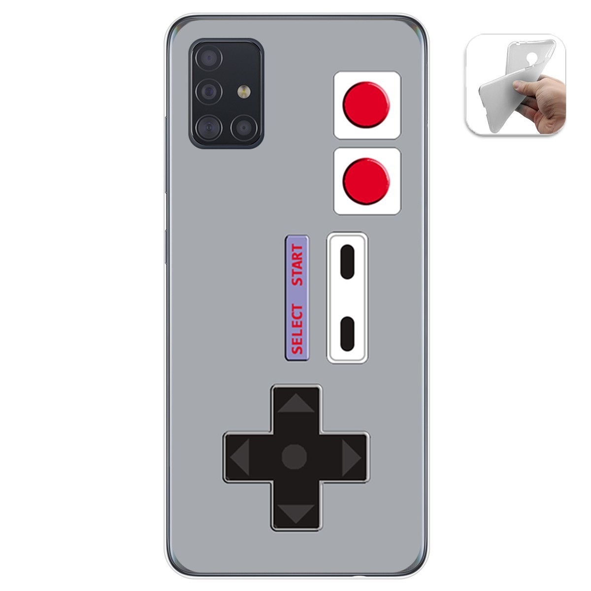 Funda Gel Tpu para Samsung Galaxy A51 diseño Consola Dibujos