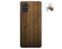 Funda Gel Tpu para Samsung Galaxy A51 diseño Madera Dibujos