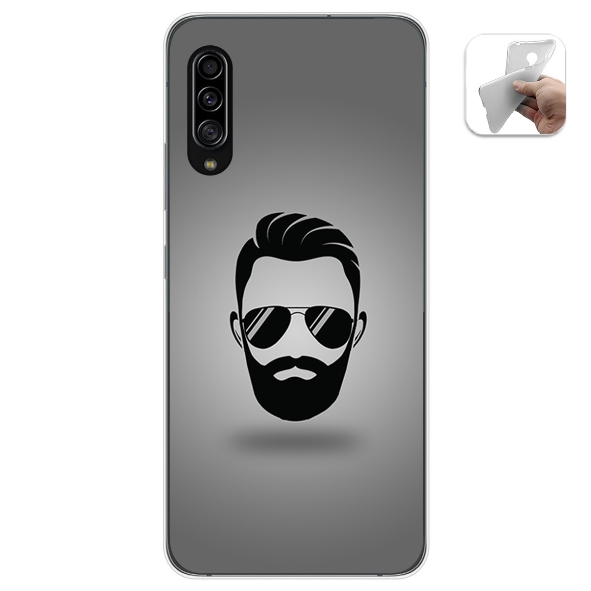 Funda Gel Tpu para Samsung Galaxy A90 5G diseño Barba Dibujos