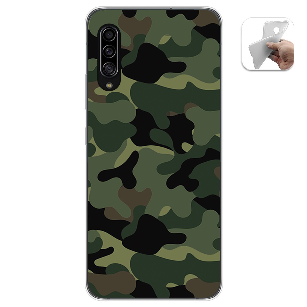 Funda Gel Tpu para Samsung Galaxy A90 5G diseño Camuflaje Dibujos