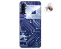 Funda Gel Tpu para Samsung Galaxy A90 5G diseño Circuito Dibujos