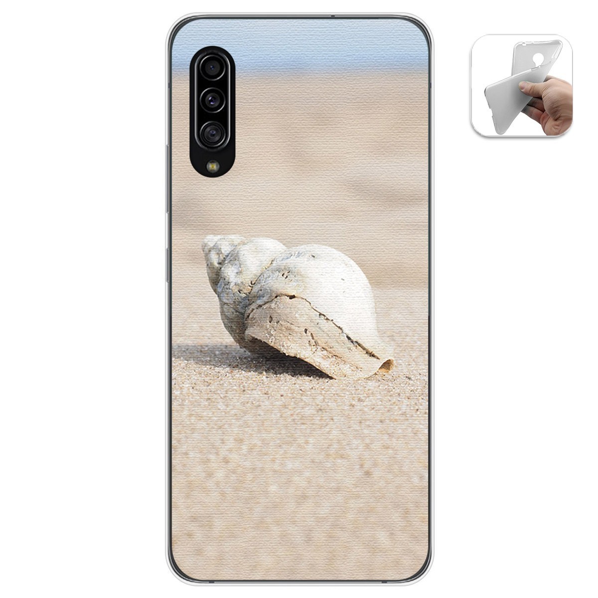 Funda Gel Tpu para Samsung Galaxy A90 5G diseño Concha Dibujos