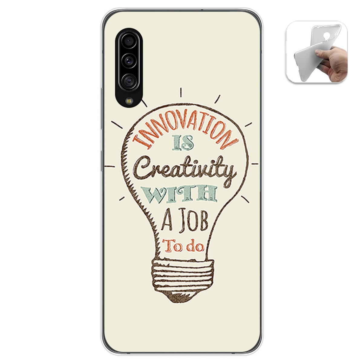 Funda Gel Tpu para Samsung Galaxy A90 5G diseño Creativity Dibujos