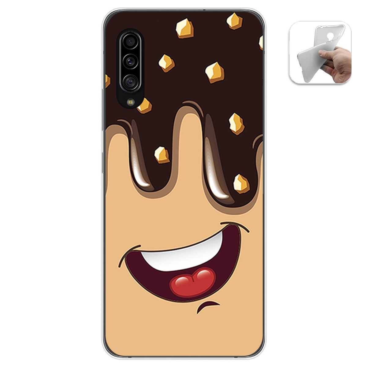 Funda Gel Tpu para Samsung Galaxy A90 5G diseño Helado Chocolate Dibujos