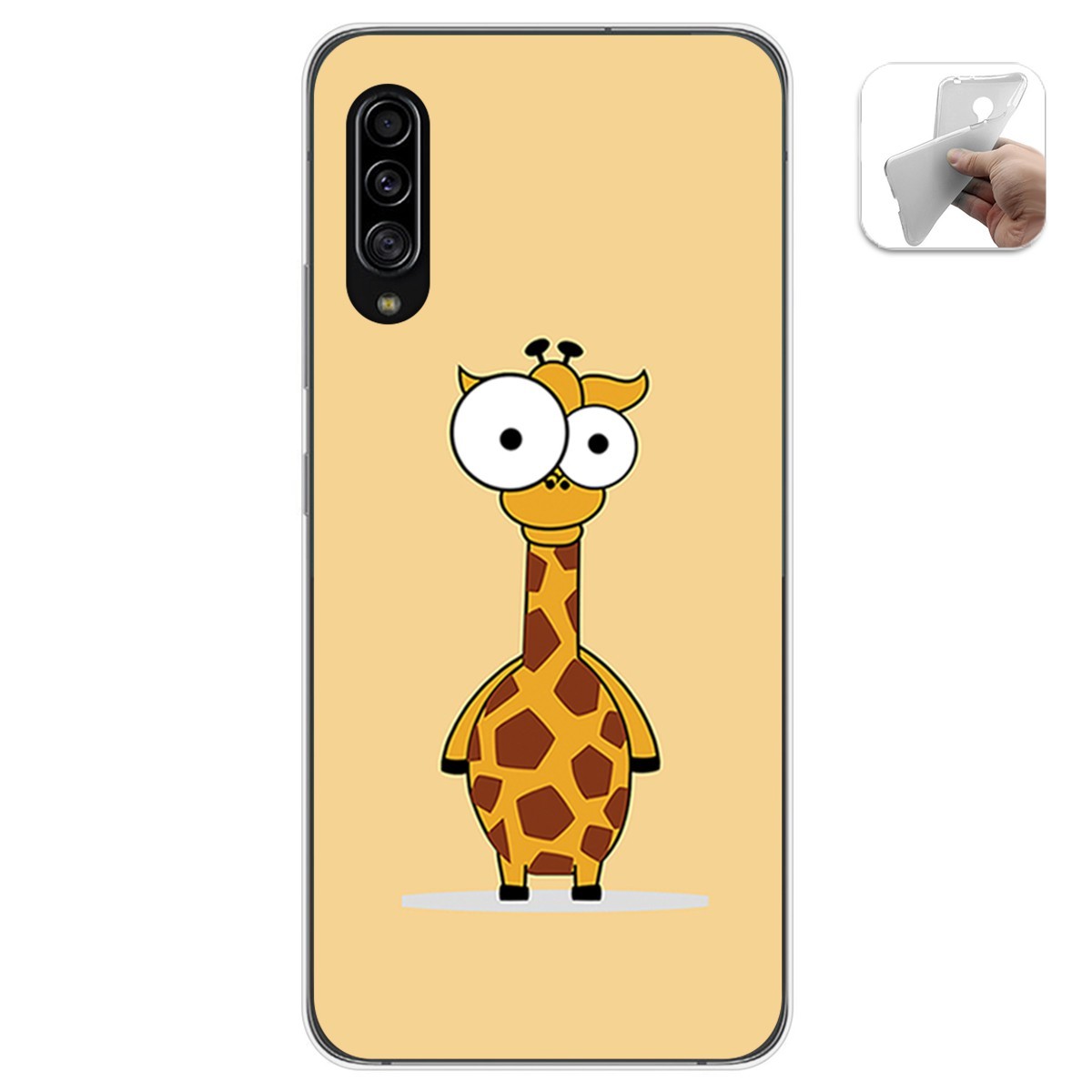 Funda Gel Tpu para Samsung Galaxy A90 5G diseño Jirafa Dibujos