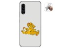 Funda Gel Tpu para Samsung Galaxy A90 5G diseño Leones Dibujos