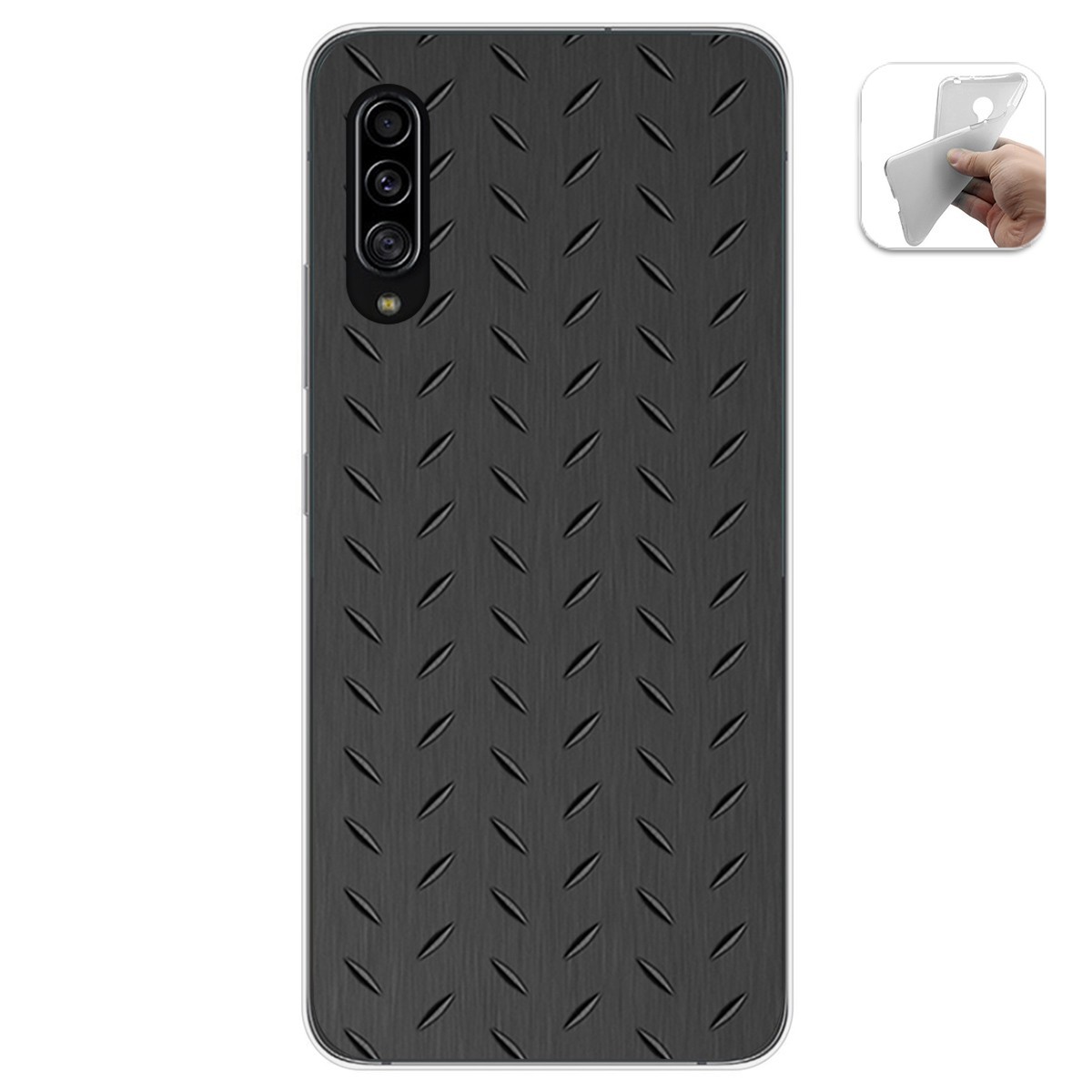 Funda Gel Tpu para Samsung Galaxy A90 5G diseño Metal Dibujos