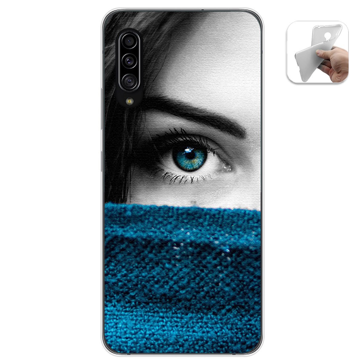 Funda Gel Tpu para Samsung Galaxy A90 5G diseño Ojo Dibujos