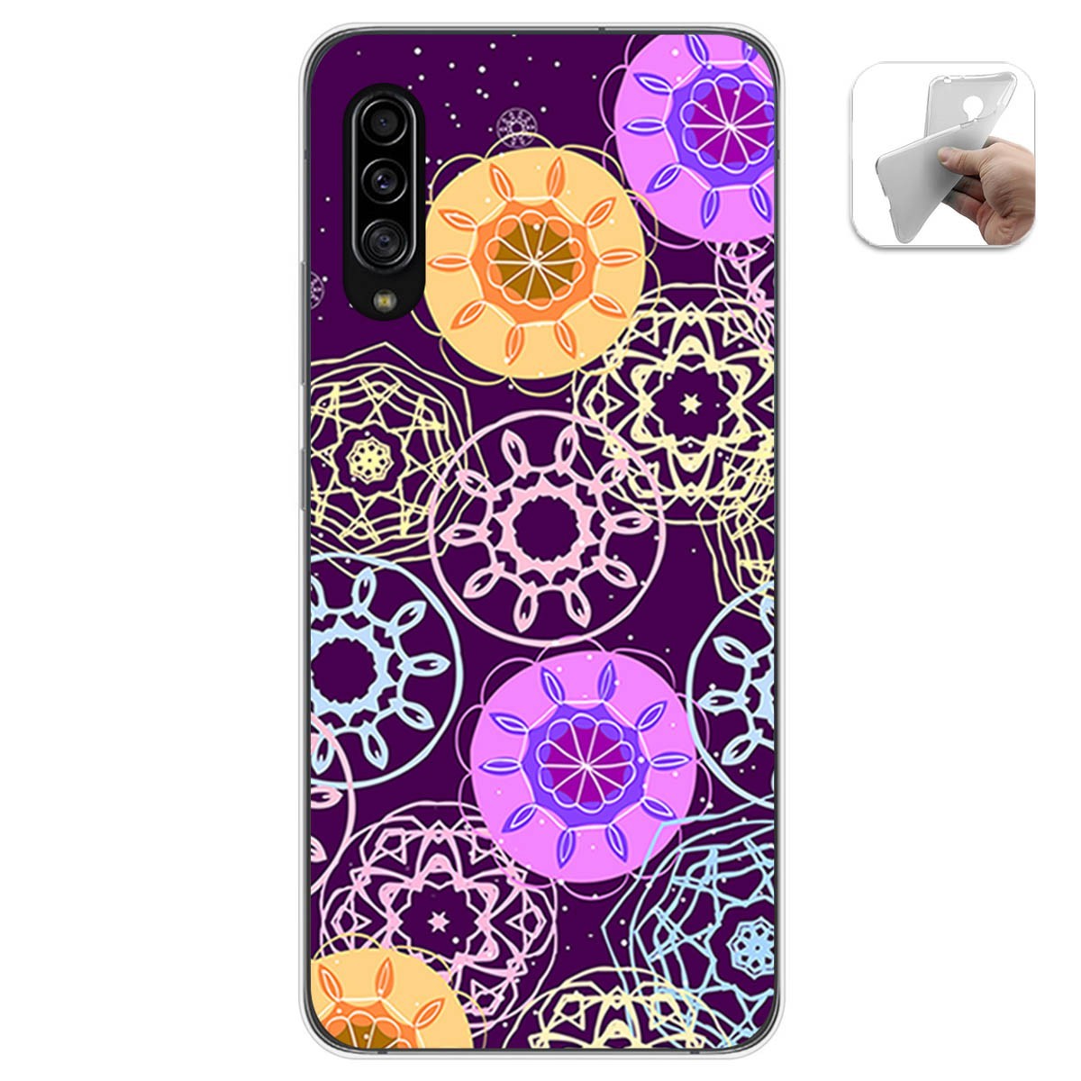 Funda Gel Tpu para Samsung Galaxy A90 5G diseño Radial Dibujos