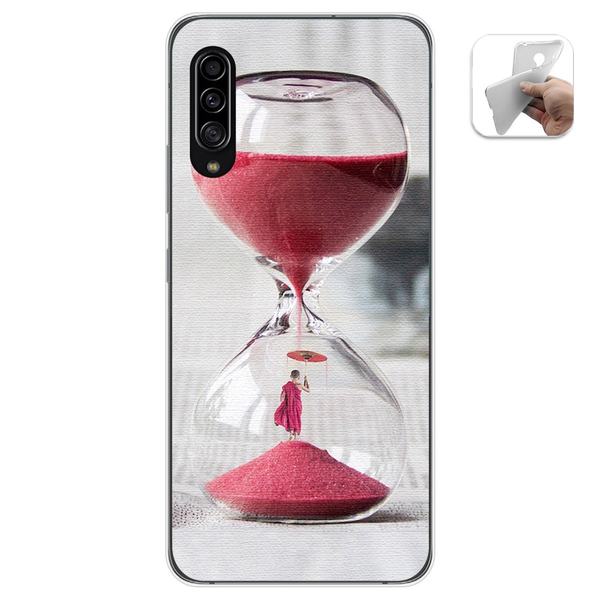 Funda Gel Tpu para Samsung Galaxy A90 5G diseño Reloj Dibujos