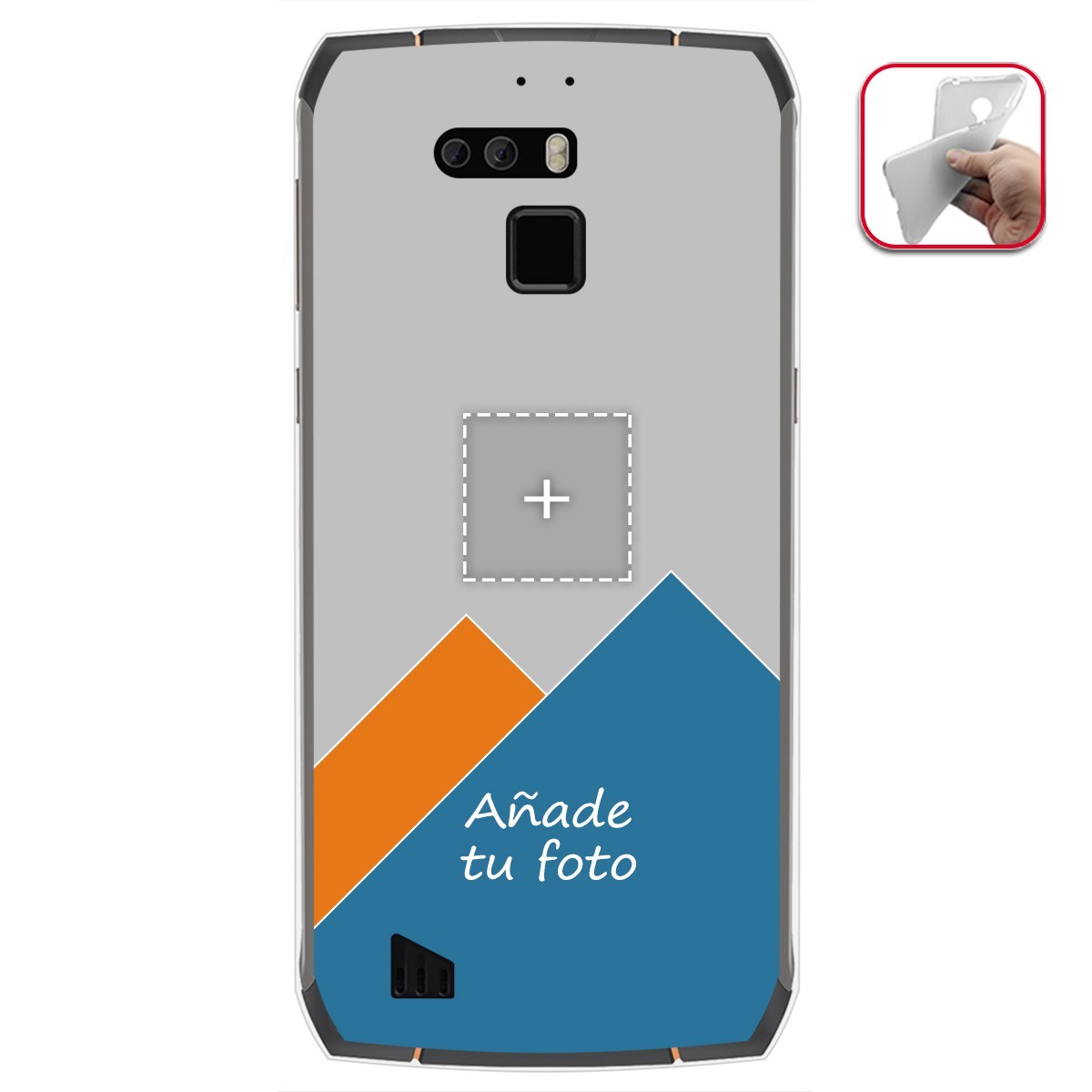 Personaliza tu Funda Gel Mate con tu Fotografia para Cubot King Kong 3 dibujo personalizada
